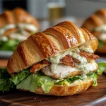 Chicken Caesar Croissant Sandwich Recipe