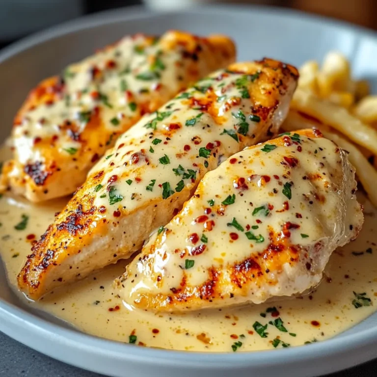 Chicken Fillet in Spicy, Creamy Garlic-Parmesan Sauce