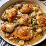Chicken Fricassée (quick French chicken stew)