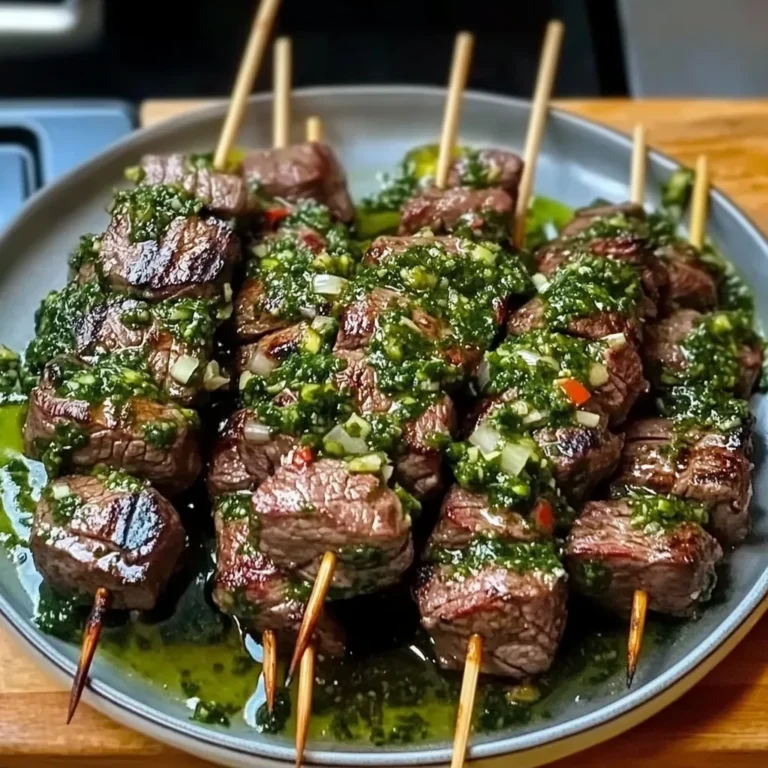 Chimichurri Steak Skewers