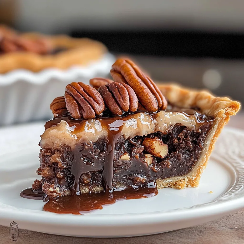 CHOCOLATE BOURBON PECAN PIE