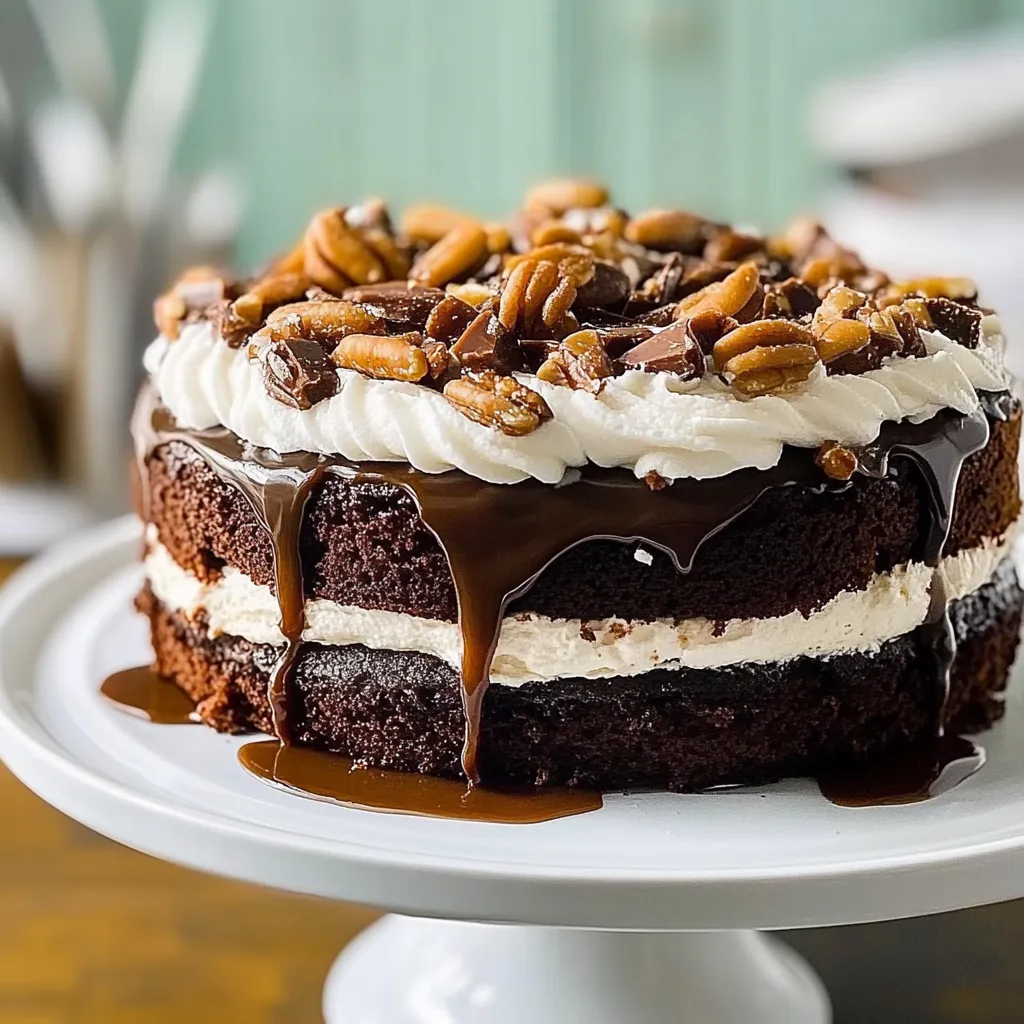Chocolate Praline Layer Cake