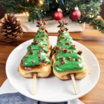 Christmas Tree Cinnamon Rolls on a Stick