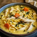 Comforting Creamy Chicken Noodle Soup