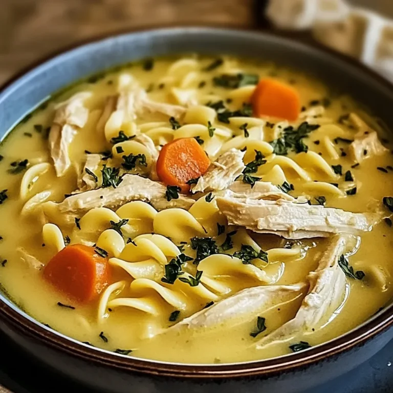 Comforting Creamy Chicken Noodle Soup