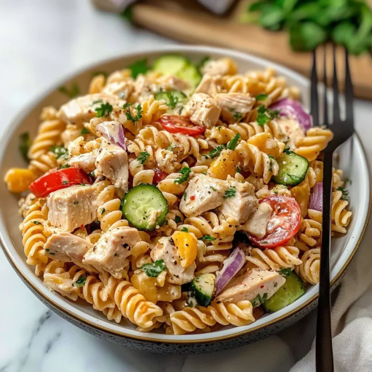 COTTAGE CHEESE CHICKEN PASTA SALAD