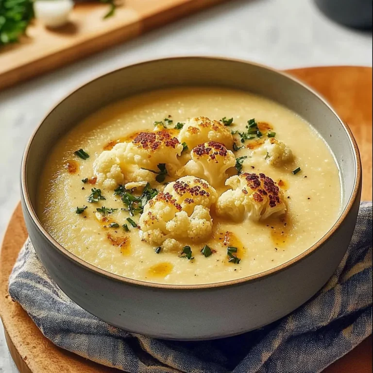 Creamy Roasted Cauliflower Soup Recipe
