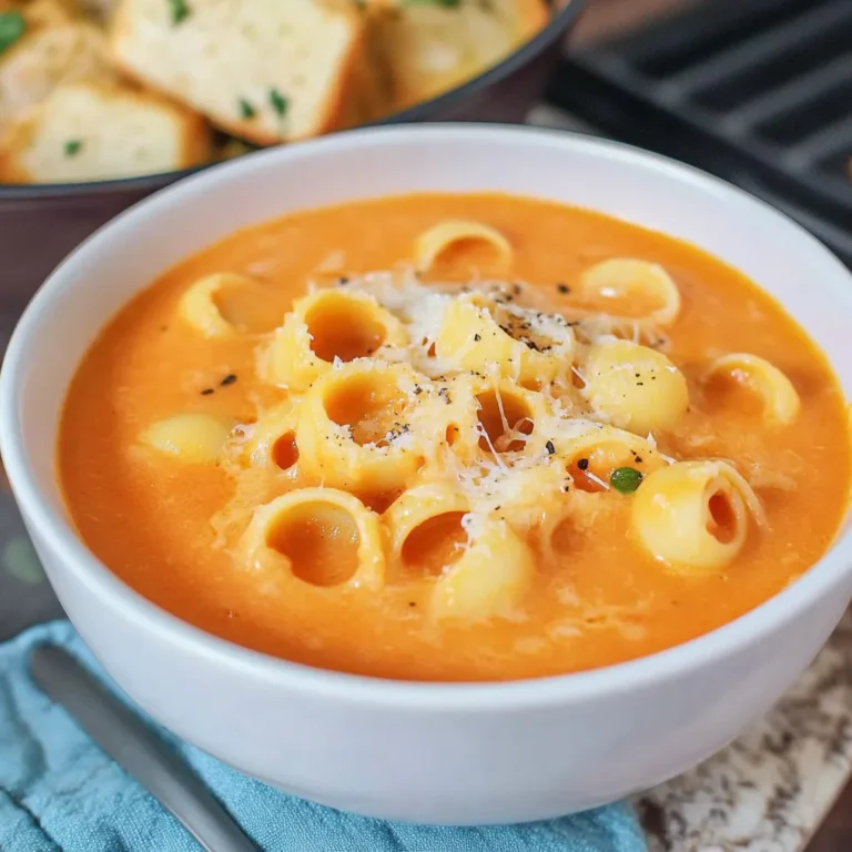 CREAMY TOMATO TORTELLINI SOUP
