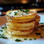 Crispy Parmesan Potato Stacks
