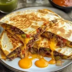 Crispy & Satisfying Cheeseburger Quesadillas