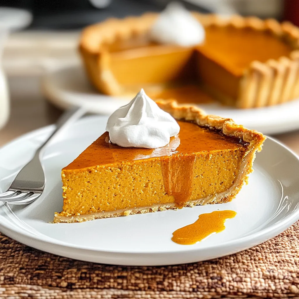 Crustless Pumpkin Pie