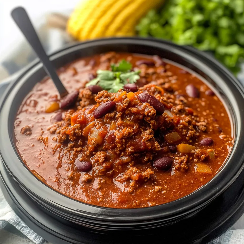 Easy Crockpot Chili Recipe