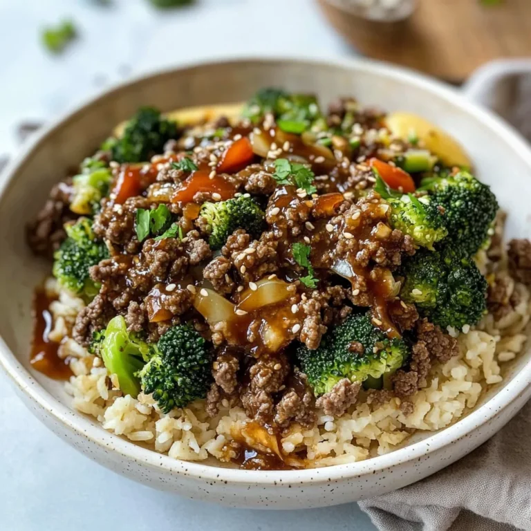 Ground Beef and Broccoli