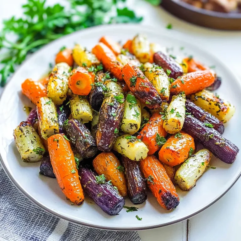 HERB-ROASTED TRI-COLORED CARROTS