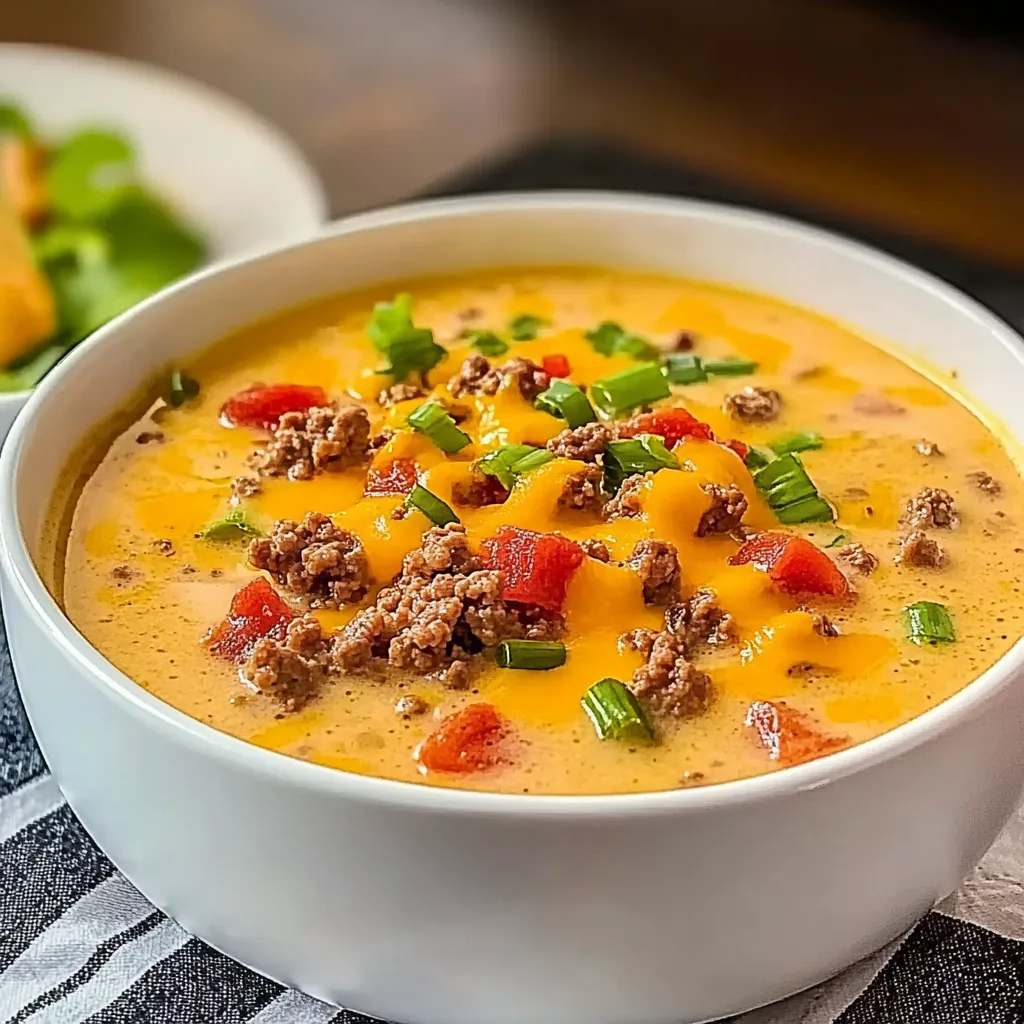 Homemade Cheeseburger Soup