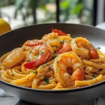 Jamaican Shrimp Pasta: A Creamy Delight
