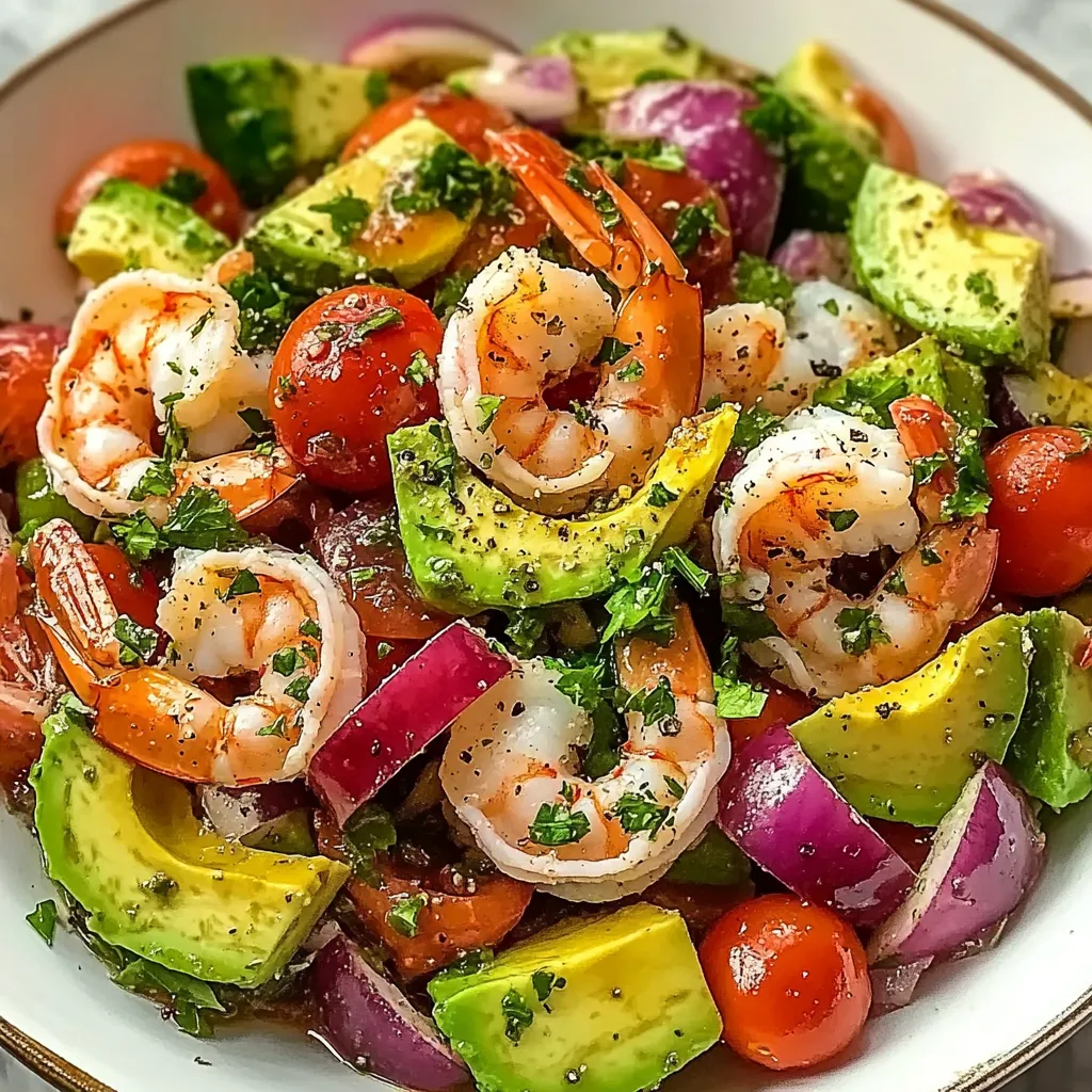 Mediterranean Shrimp and Avocado Salad