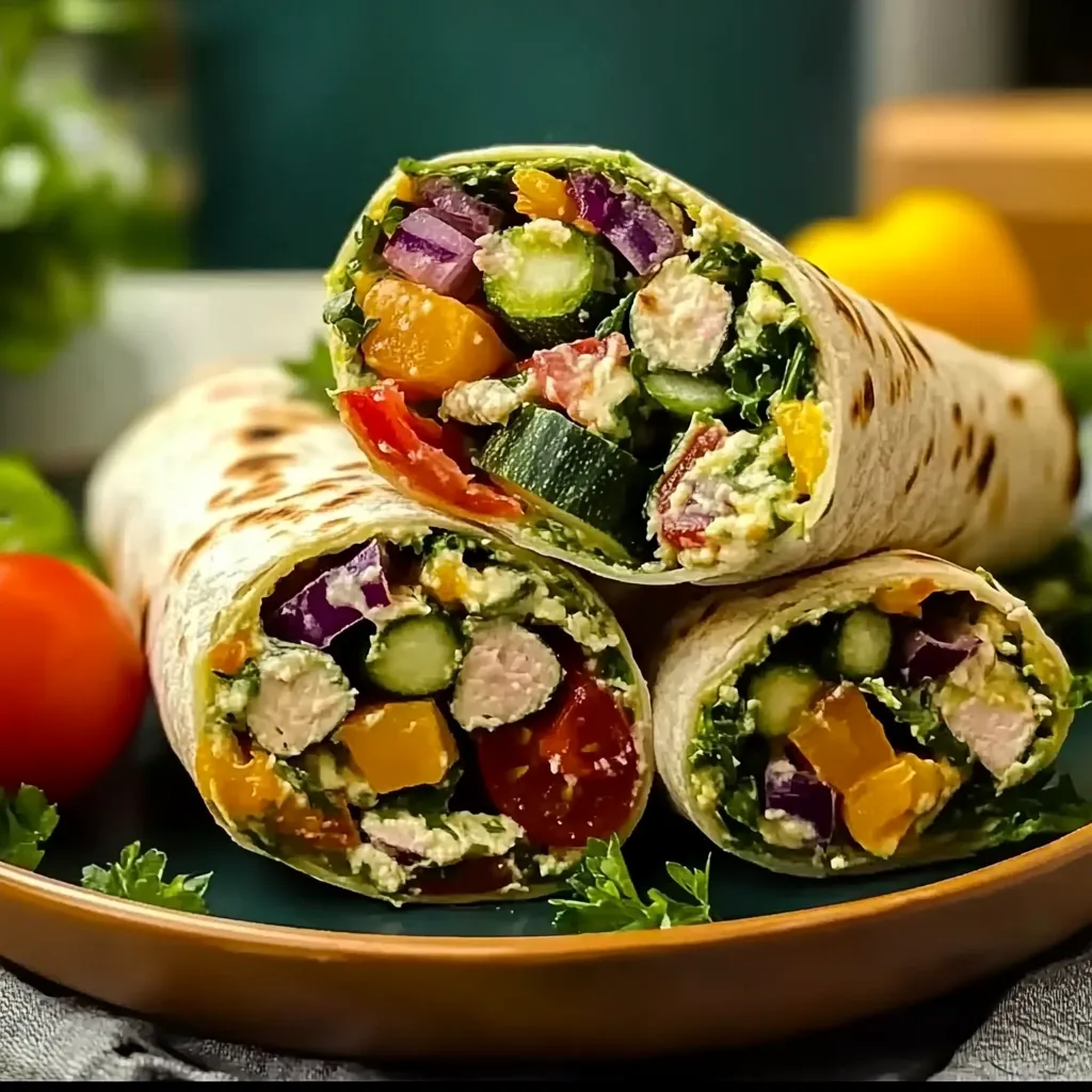 Mediterranean Veggie Wraps