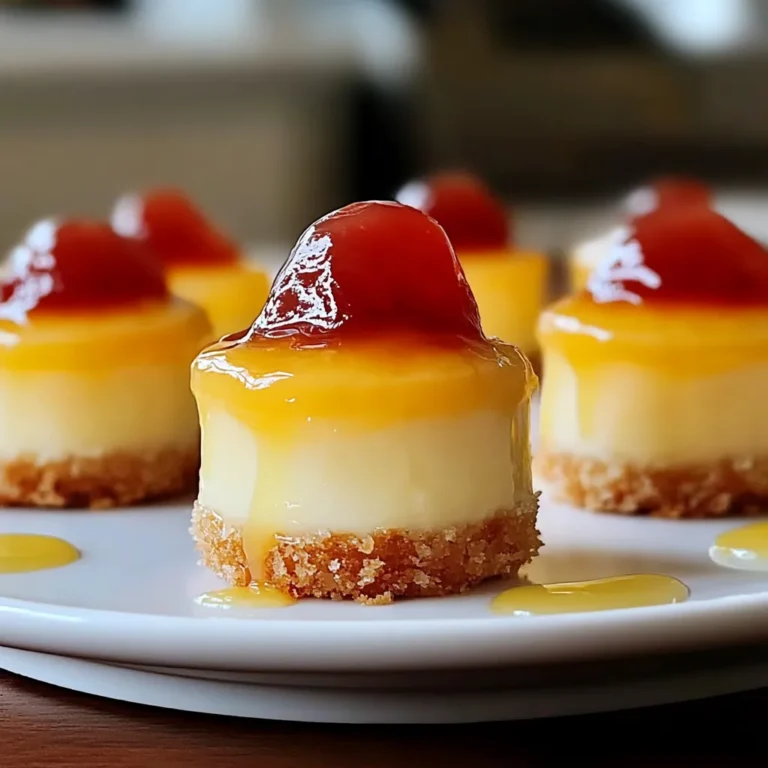 MINI PINEAPPLE CHEESECAKES