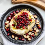 Pomegranate Baked Brie