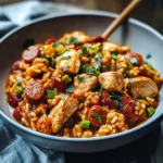 Quick Chicken & Sausage Jambalaya