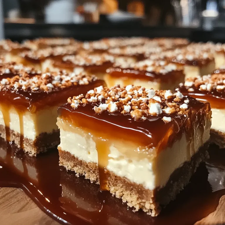 Salted Caramel Pretzel Cheesecake Squares