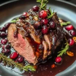 Savory Cranberry Balsamic Roast Beef
