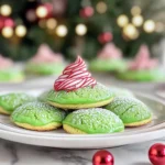Simple Grinch Cookies with Kisses