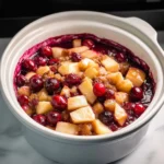 Slow Cooker Cranberry Apple Cobbler