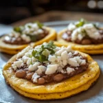 Sopes with Refried Beans and Cheese