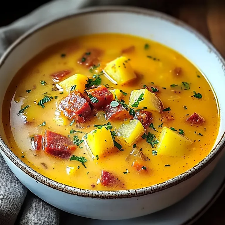 SPANISH POTATO SOUP WITH CHORIZO