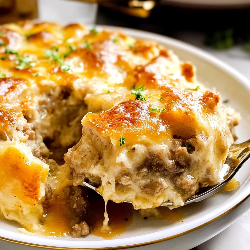 BISCUIT GRAVY CASSEROLE