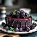 Blackberry Velvet Gothic Cake