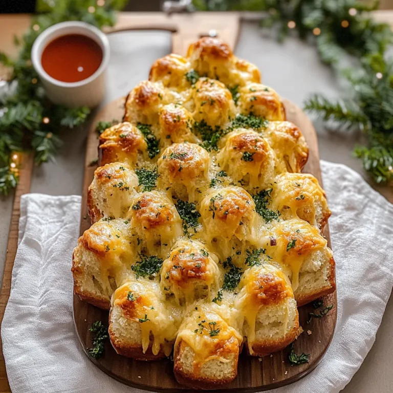 Cheesy Christmas Tree Bread
