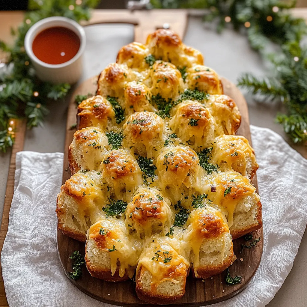 Cheesy Christmas Tree Bread