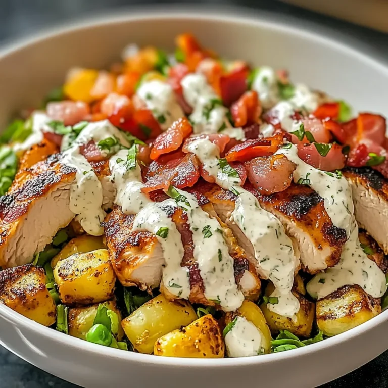 Chicken Bacon Ranch Keto Bowls