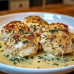 Chicken Pillows with Creamy Parmesan Sauce