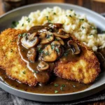 Chicken Schnitzel with Mushroom Gravy
