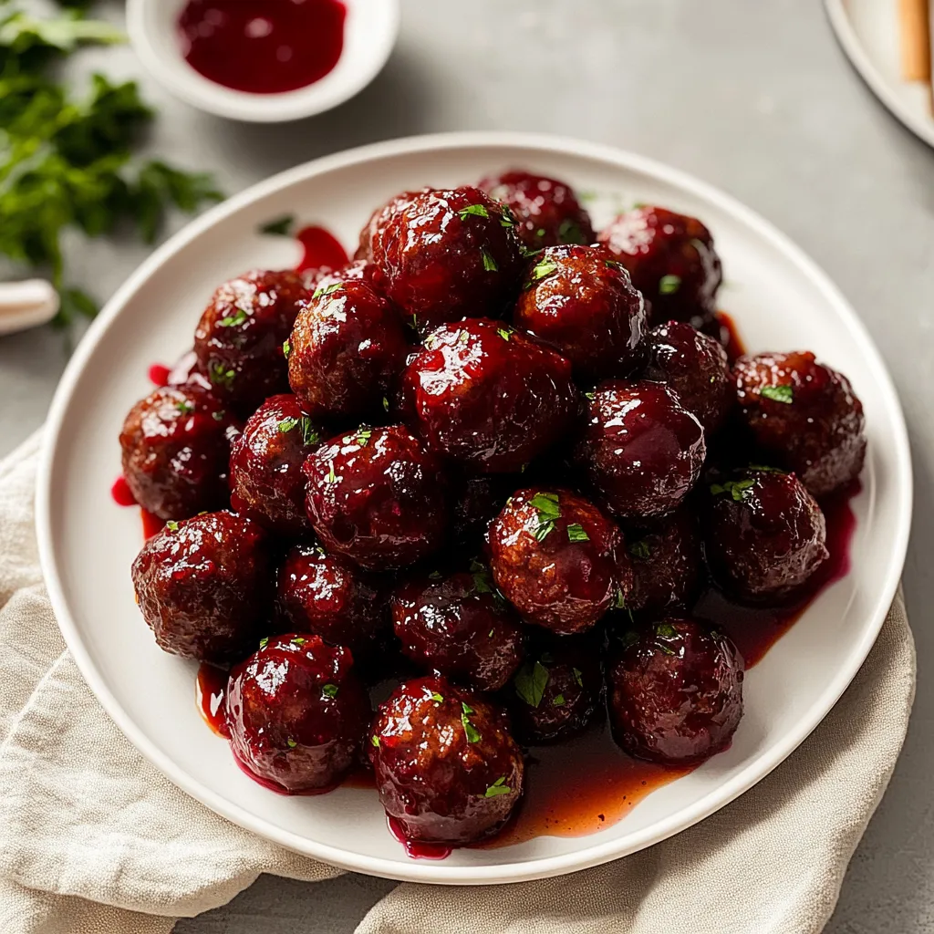 Christmas Cranberry Meatballs