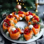 CHRISTMAS SMOKED SALMON BRUSCHETTA WREATH THAT WOWS EVERY GUEST