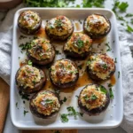 Christmas Stuffed Mushrooms