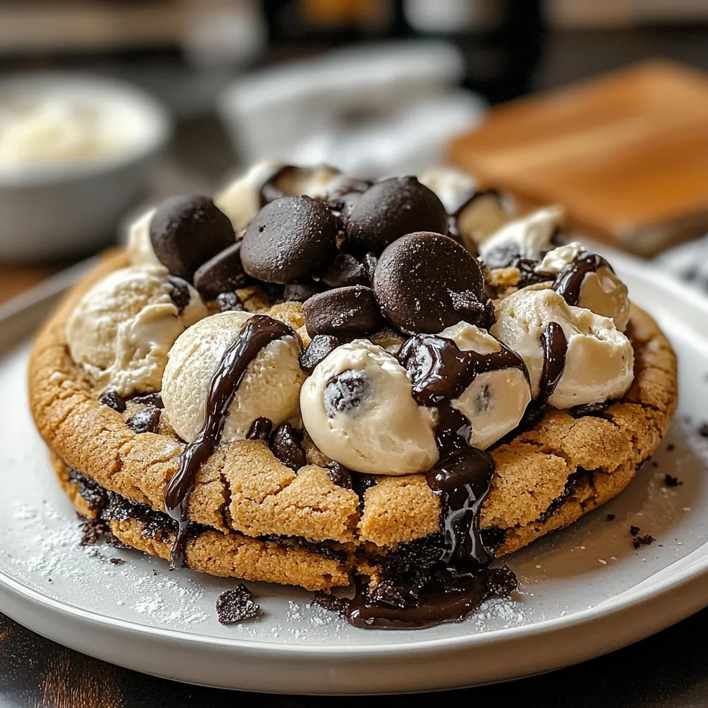 Cookies Cream Skillet Cookie