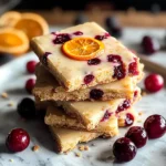 Cranberry Orange Shortbread Cookies Recipe