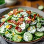 Cucumber Bacon Ranch Salad - Crisp, Creamy & Crowd-Pleasing!