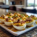 Elote Deviled Eggs