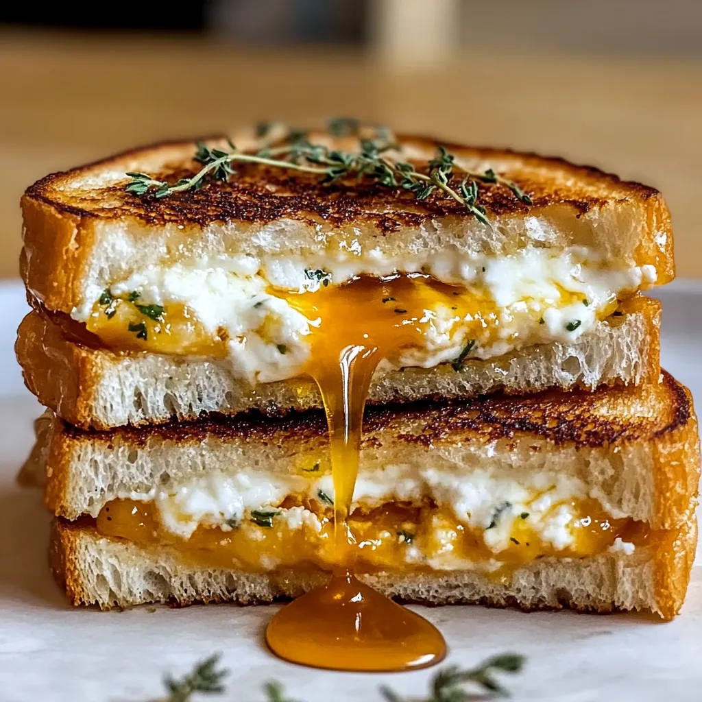 Goat Cheese Grilled Cheese with Honey Recipe