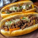 Ground Beef Philly Cheesesteaks