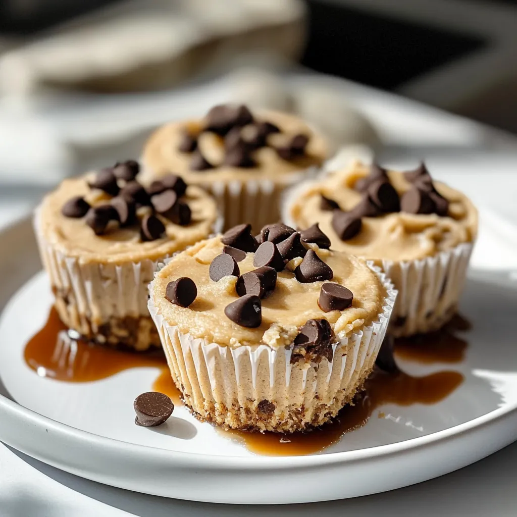 High Protein Yogurt Cookie Dough Cups - Guilt-Free Treat!