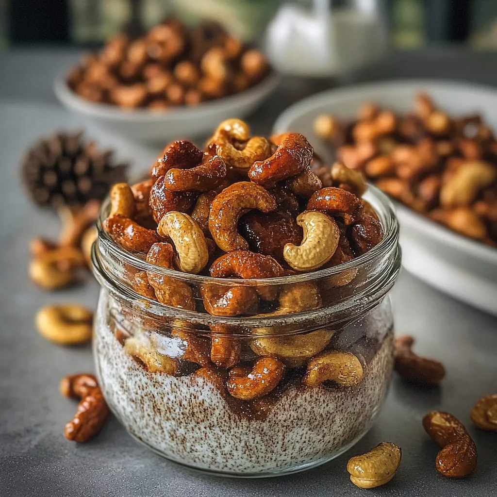 Honey Roasted Cashews with Holiday Spices