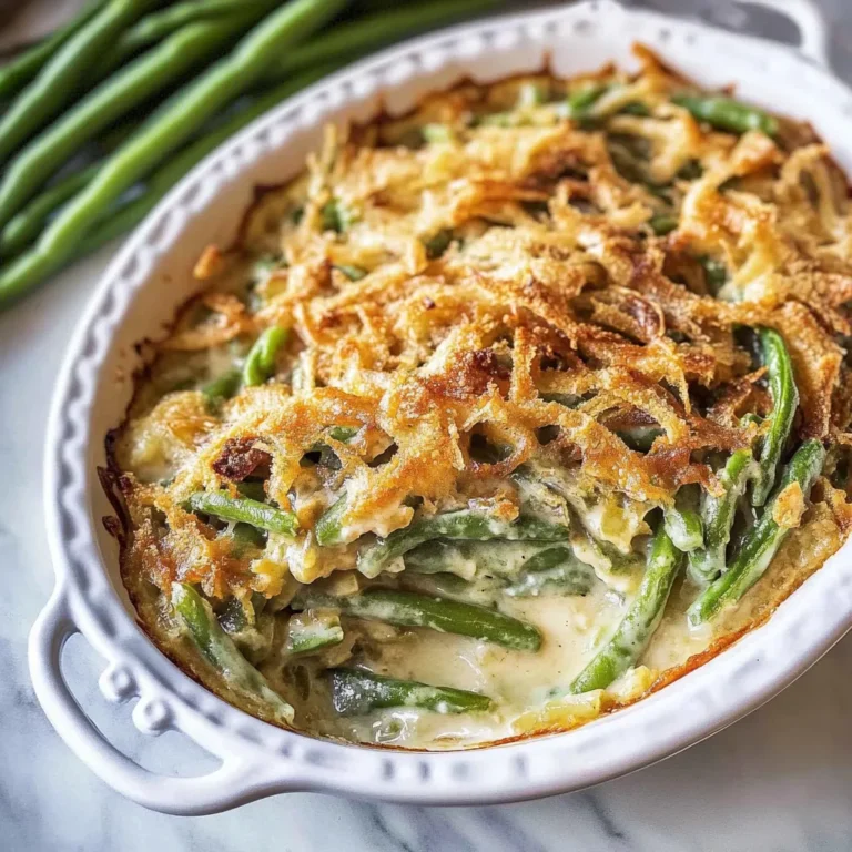 Irresistible Campbells Green Bean Casserole